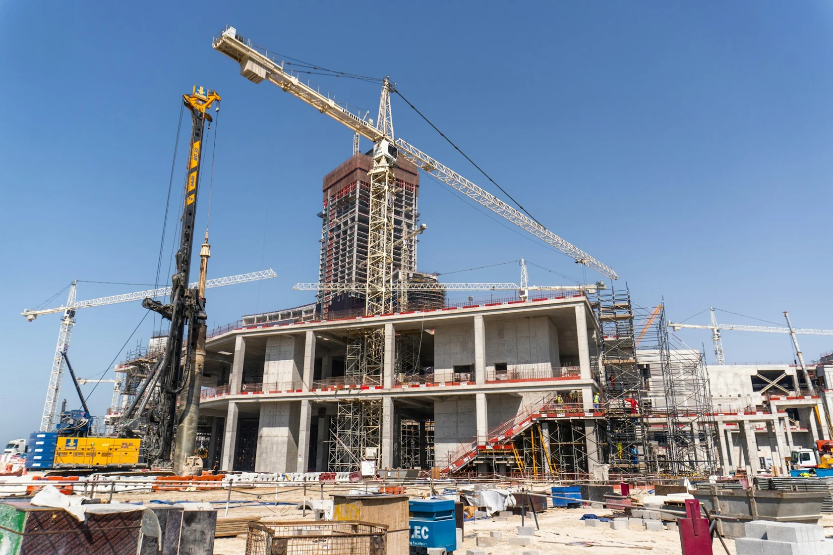Building construction project in Riyadh, Saudi Arabia